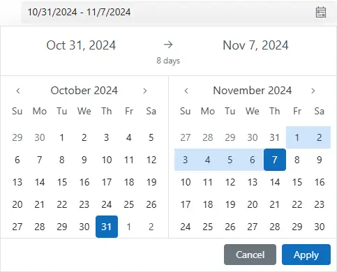 Microsoft Dynamics 365 PCF Date Range Picker
